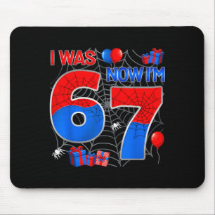 I Was 6 Now I'm 7 Year Old Boy Kids 7th Birthday S Mouse Pad