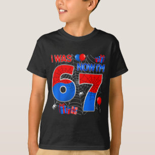 I Was 6 Now I'm 7 Year Old Boy Kids 7th Birthday S T-Shirt