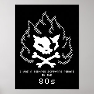 I was a teenage Software Pirate in 80s Poster