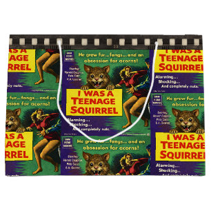 I was a teenage squirrel large gift bag