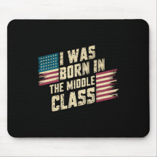 I Was Born In The Middle Cl Trump 2024  Mouse Pad