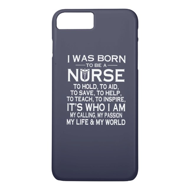 I WAS BORN TO BE A NURSE Case-Mate iPhone CASE (Back)