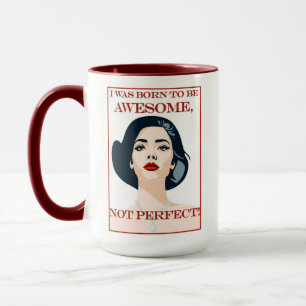 I Was Born to be Awesome Retro Vintage Gay Female  Mug