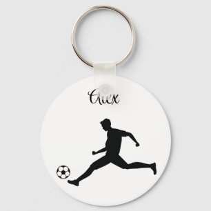 I was born to play soccer keychain