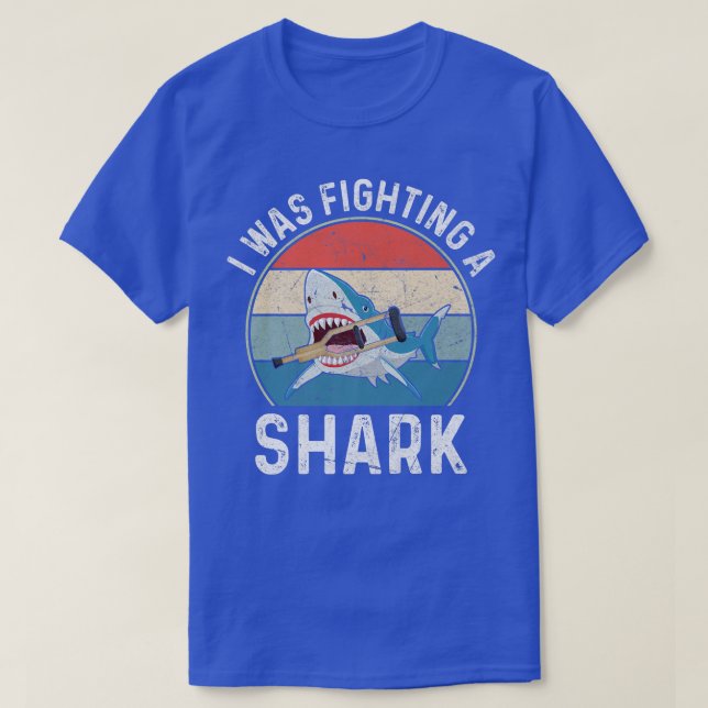 I Was Fighting A Shark  Broken Leg443  T-Shirt (Design Front)