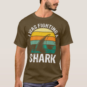 I Was Fighting A Shark Broken Leg 442 T-Shirt