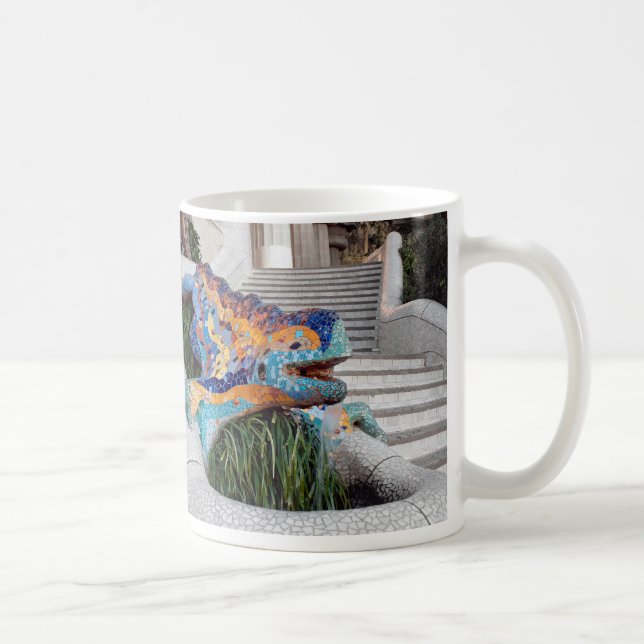 I was in Barcelona: Anoni Gaudi's Park Güell Coffee Mug (Right)