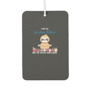 I Was Like Whatever Tee Sloth Yoga Meditating Slot Air Freshener