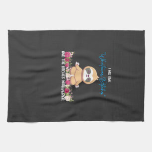 I Was Like Whatever Tee Sloth Yoga Meditating Slot Kitchen Towel