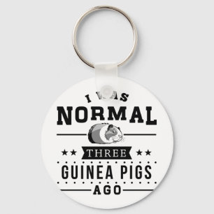 I Was Normal Three Guinea Pigs Ago Keychain