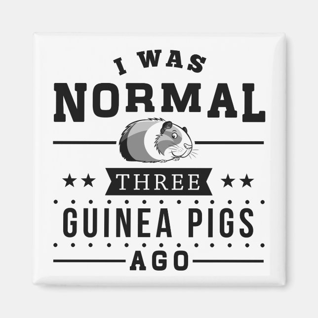 I Was Normal Three Guinea Pigs Ago Magnet (Front)