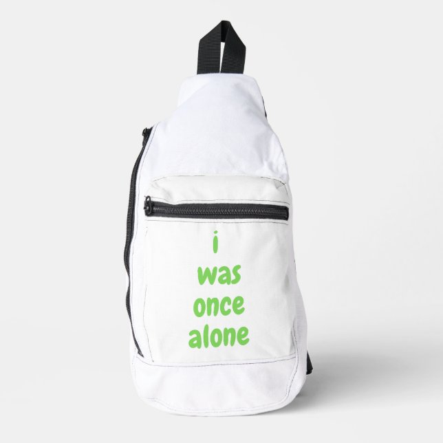 i was once alone sling bag (Front)