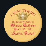 I Was There at the Royal Wedding Tshirts Magnet<br><div class="desc">I was there, at the royal wedding of Wills and Kate! If you were there, then treat yourself to a t-shirt or mug that will serve as a great memento of the historic occasion! And if you were only there "in spirit", that's okay too! Customizable, and you can choose your...</div>