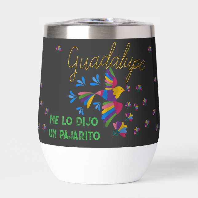 "I was told by a bird" editable black (Front)