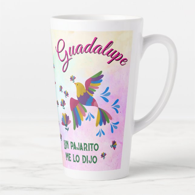 "I was told by an editable bird" Latte Mug (Right)