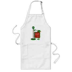 "I was very naugty" or "good" Santa Christmas Long Apron