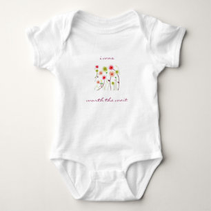 i was, worth the wait baby bodysuit
