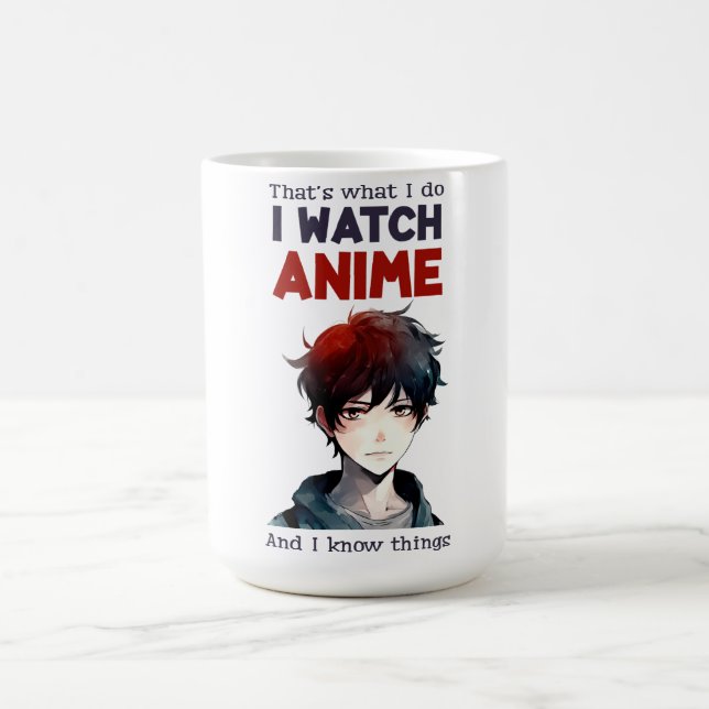 i watch Anime Coffee Mug (Center)