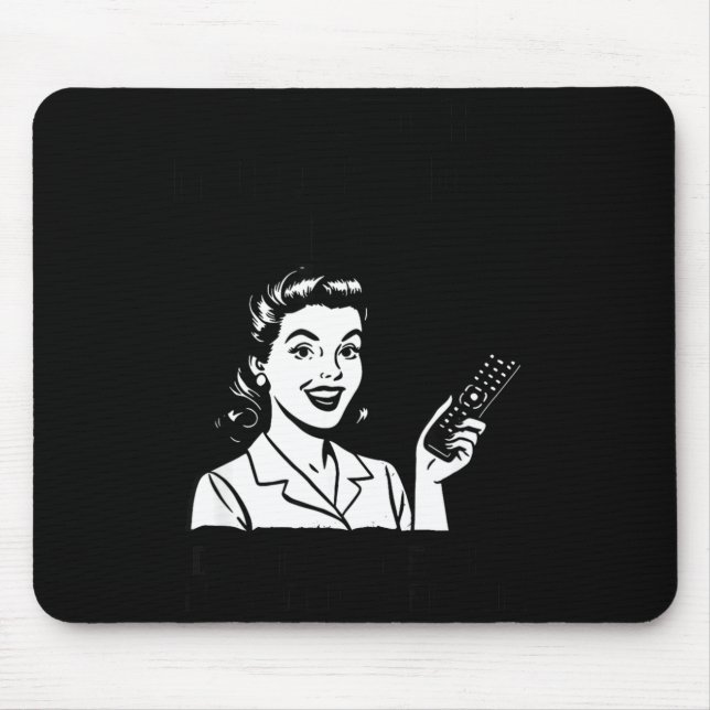 I Watch Murder Shows To Relax Funny Retro True Cri Mouse Pad (Front)
