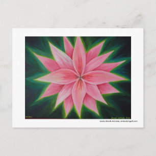 I water the flower in my own heart affirmation. postcard