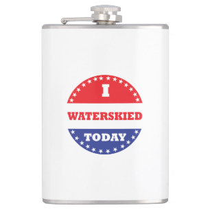 I Waterskied Today Hip Flask