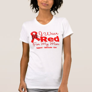 I Wear a Red Ribbon For My Mom T-Shirt