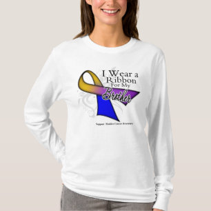 I Wear a Ribbon For My Brother - Bladder Cancer T-Shirt