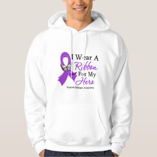 I Wear A Ribbon For My HERO Epilepsy Hoodie