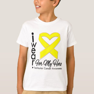 I Wear a Ribbon For My Hero - Testicular Cancer T-Shirt