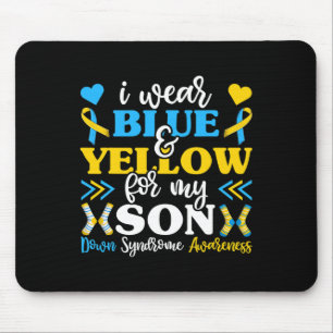 I Wear Blue And Yellow For My Son Mom Dad Mouse Pad