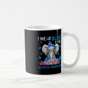 I wear Blue For Alopecia Awareness 1 Coffee Mug