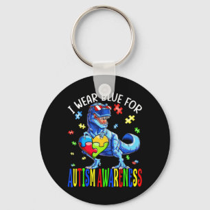 I Wear Blue For Autism Awareness, Autism Awareness Keychain