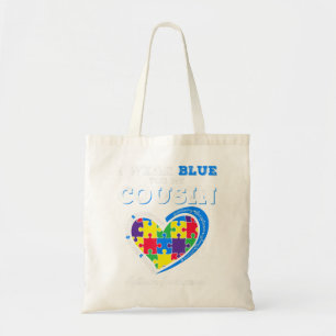 I Wear Blue For Autism Awareness Family Matching T Tote Bag