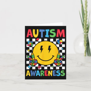 I Wear Blue For Autism Awareness Month Men Women K Card