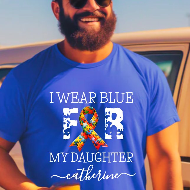  i wear blue for autism awareness T-Shirt (Creator Uploaded)