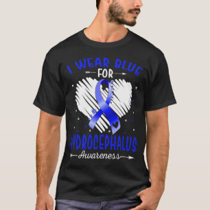 I Wear Blue For HYDROCEPHALUS Awareness T-Shirt