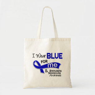 I Wear Blue For Me 42 Ankylosing Spondylitis AS Tote Bag