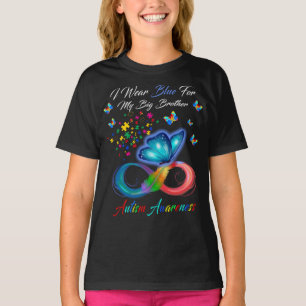 I Wear Blue For My Big Brother Autism Awareness T-Shirt