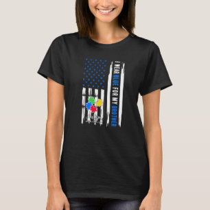 I Wear Blue For My Brother Autism Awareness Month T-Shirt