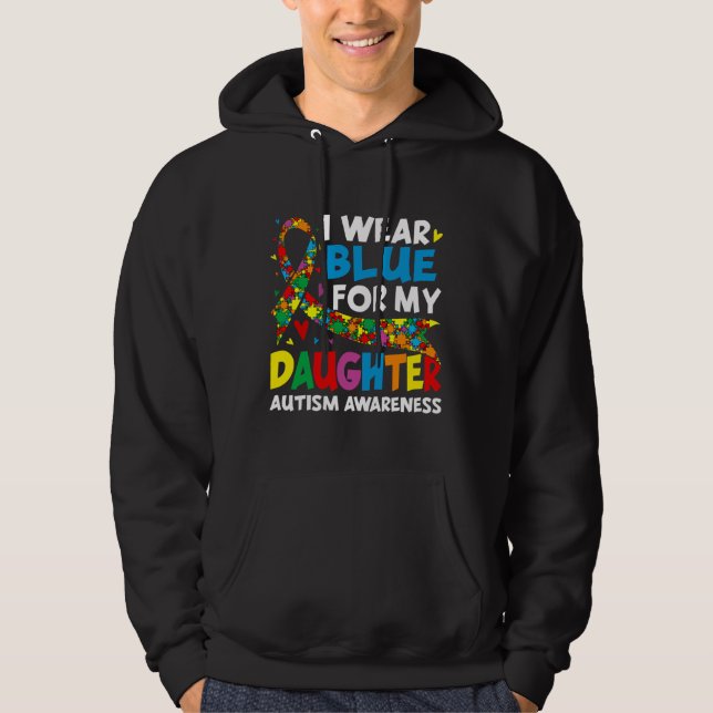 I Wear Blue For My Brother Cool Autism Awareness A Hoodie (Front)