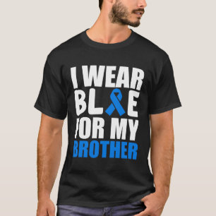 I Wear Blue For My Brother Kids Autism Awareness S T-Shirt