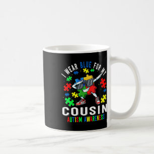 I Wear Blue For My Cousin Autism Awareness Day Cou Coffee Mug