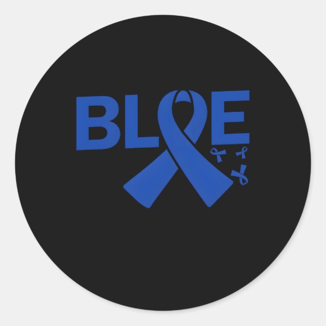 I Wear Blue For My Dad Chronic Fatigue Syndrome Aw Classic Round Sticker (Front)