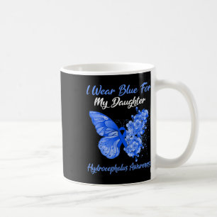 I Wear Blue For My Daughter Hydrocephalus Warrior Coffee Mug