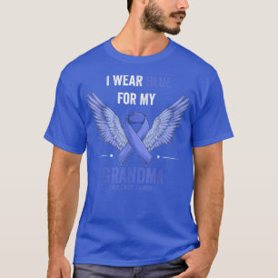 I Wear Blue For My Grandma Colourectal Colon Cance T-Shirt