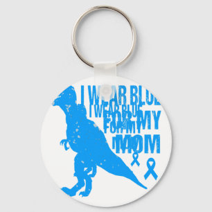 I Wear Blue For My Mom Diabetes Awareness Toddler Keychain