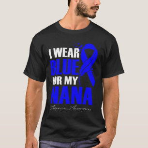 I Wear Blue For My Nana Alopecia Feather T-Shirt