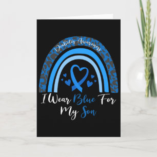 I Wear Blue For My Son Diabetes Awareness Month Gi Card