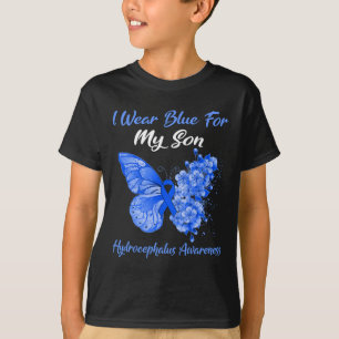 I Wear Blue For My Son Hydrocephalus Awareness T-Shirt