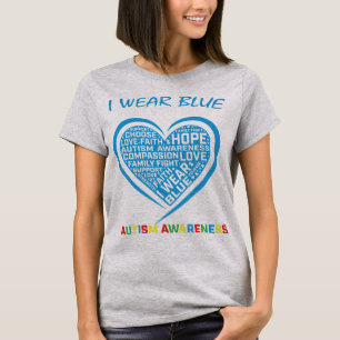 I wear blue for myself autism awareness gifts appa T-Shirt